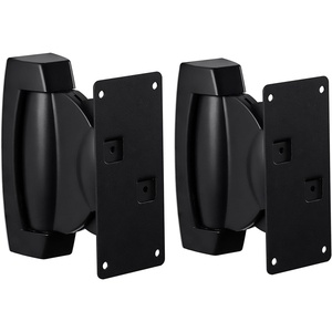image:imageMountIt HeavyDuty Speaker Wall Mount Universal Adjustable Design for Bookshelf Large or Small Speakers 1 Pair 22 Lbs Capacity Black