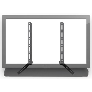 image:imageMountIt Soundbar Bracket Universal Sound Bar TV Mount for Mounting Above or Under TV Fits Sonos Samsung Sony Vizio Adjustable Arm Fits 23 to 65 Inch TVs 33 Lbs Weight Capacity Black MISB41
