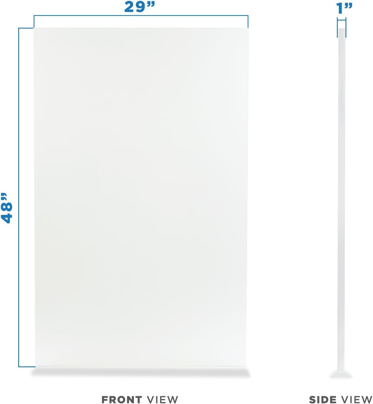 image:imageMountIt Desk Table Top for Standing Desks 48 Inch Wide x 29 Inch Deep White Universal Solid OnePiece Table Top for Sit to Stand Height Adjustable Desk Frames Frame Sold Separately29x48 Inches