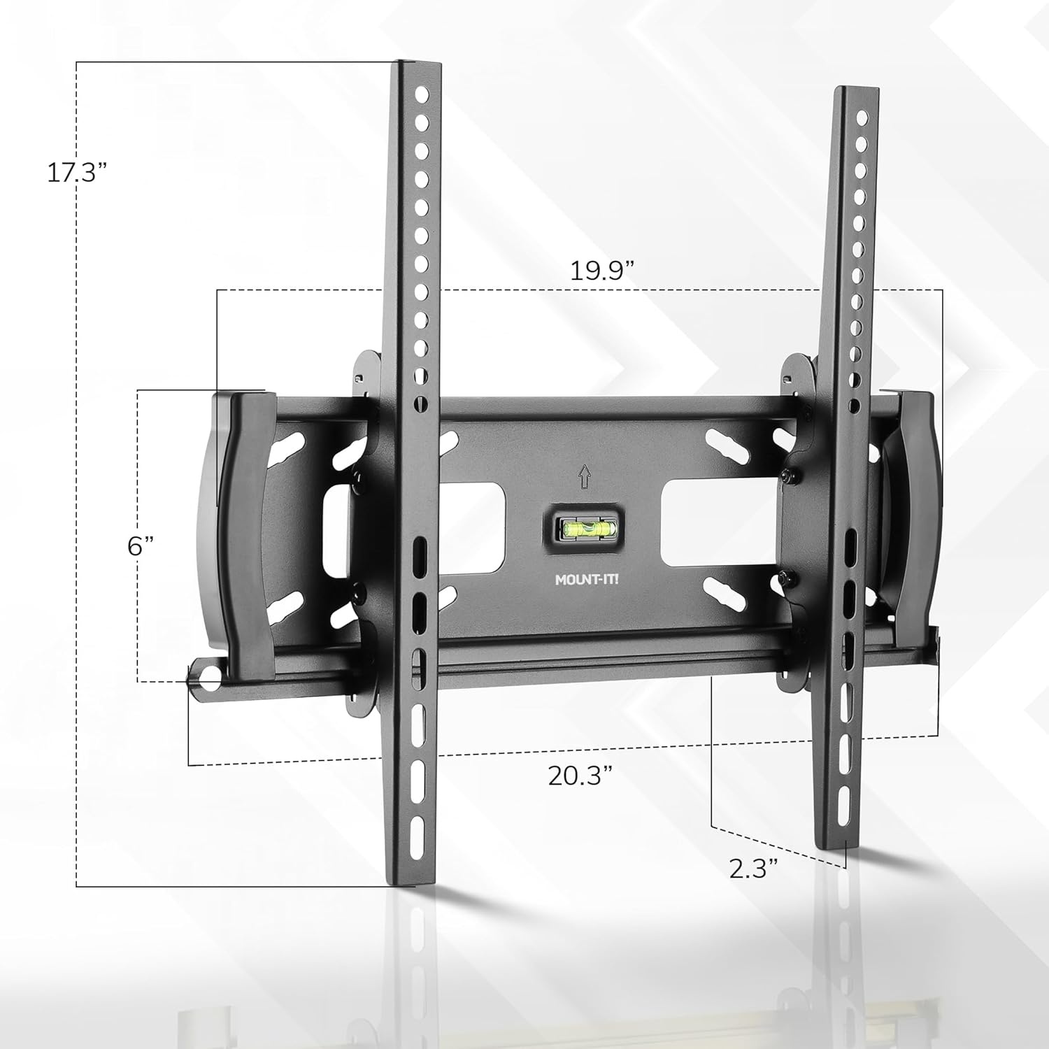 image:imageMountIt Lockable TV Wall Mount with AntiTheft Security Bar UL Certified Tilting Display Bracket for 3255 Inch Flat Screen TVs with VESA 200 400mm CommercialGrade VESA Mount Holds up to 99 lbs
