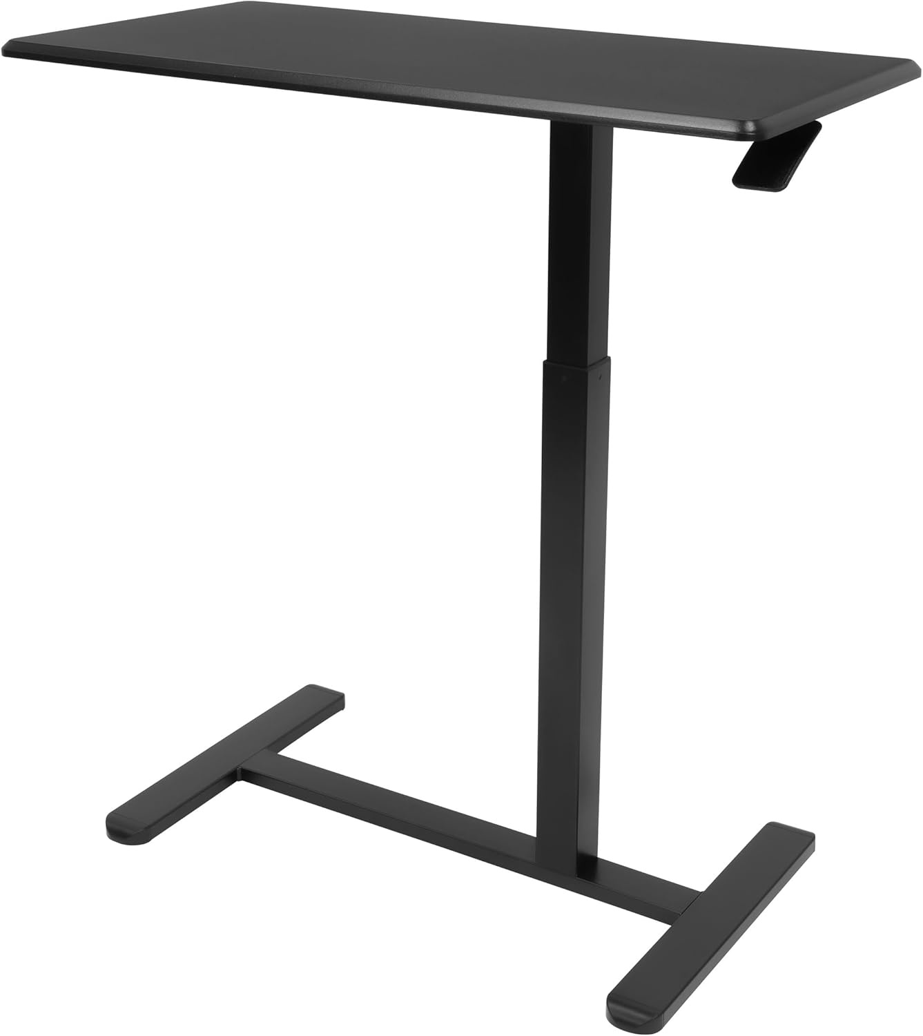 image:imageMountIt Overbed Table with Wheels Adjustable Height Bedside Table for Hospital amp Home Over the Bed Laptop Desk Rolling Hospital Bed Table for Eating Working or Recovery Black