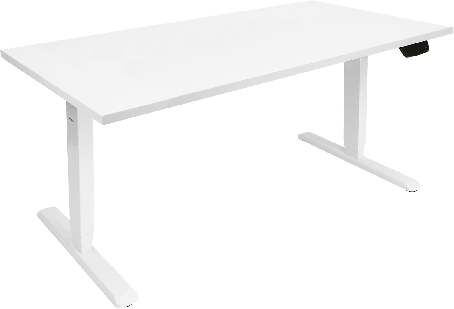image:imageMountIt Premium Tabletop for Sit Stand Desktops 60 Wide 295 Deep 1 Thick Standing Desk Top Only with Beveled Front Edge and Cable Management CutOut Wood Table Top Slab in BlackWhite