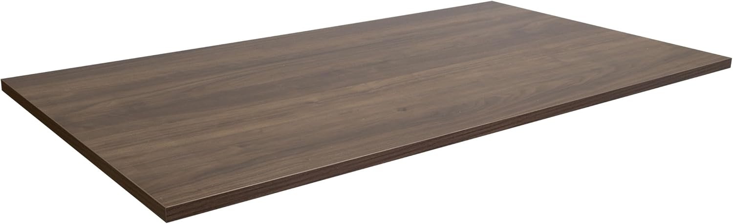 image:imageMountIt Premium Tabletop for Sit Stand Desktops 60 Wide 295 Deep 1 Thick Standing Desk Top Only with Beveled Front Edge and Cable Management CutOut Wood Table Top Slab in BlackBrown
