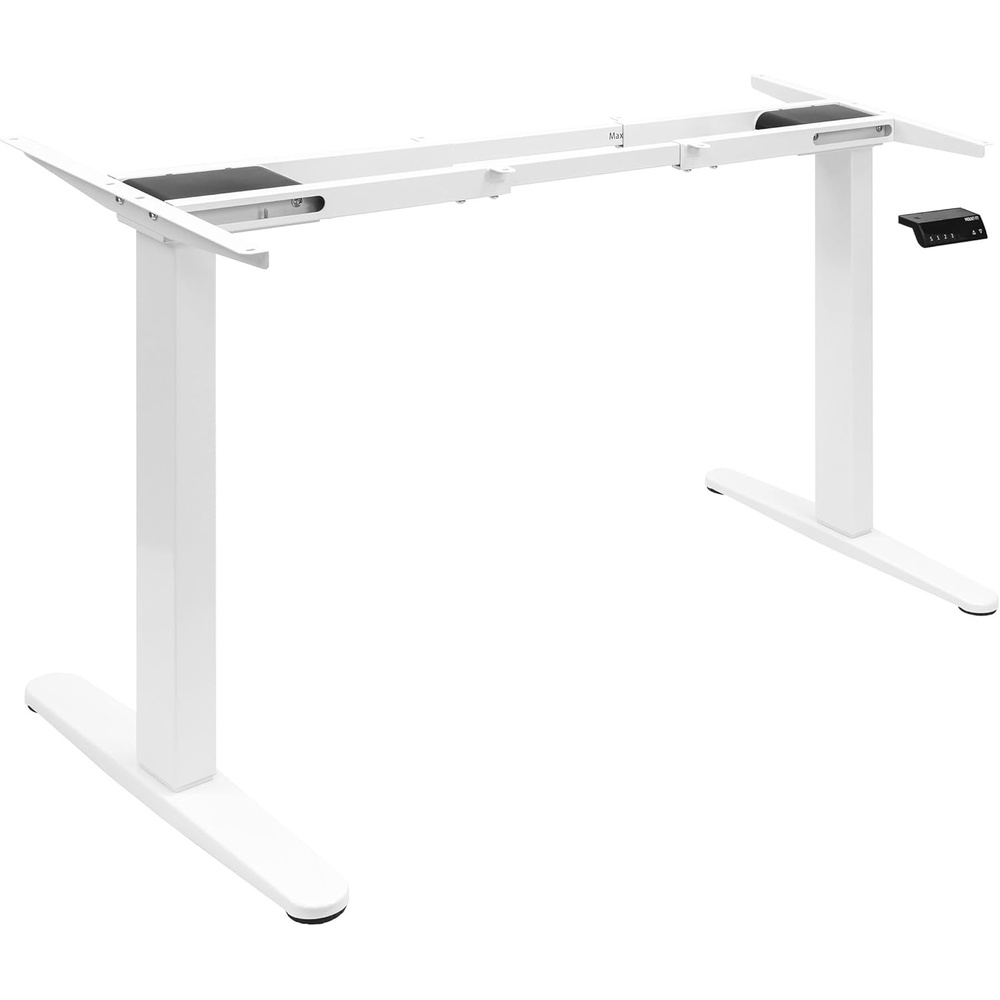 image:imageMountIt Dual Motor Electric Standing Desk Frame Height Adjustable Sit Stand Desk Legs 283472 220 lbs Capacity 3 Memory Presets AntiCollision ANSIBIFMA Certified Quiet lt50dB White