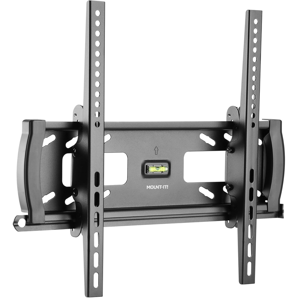 image:imageMountIt Lockable TV Wall Mount with AntiTheft Security Bar UL Certified Tilting Display Bracket for 3255 Inch Flat Screen TVs with VESA 200 400mm CommercialGrade VESA Mount Holds up to 99 lbs