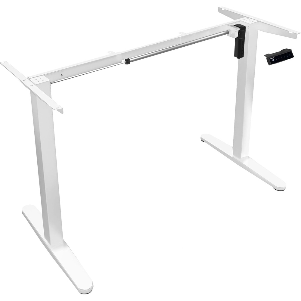 image:imageMountIt Motorized Electric Standing Desk Frame Standing Desk Legs Raise up to 465 Sit Stand Desk Legs Adjustable Height with Memory Controller Home and Office DIY Workstation in WhiteWhite