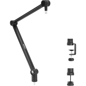image:imageMOUNTIT Adjustable Microphone Boom Arm 38 to 58 Screw Adapter Suspension Scissor Mic Stand Desk Mount For Blue Snowball Yeti amp Other Studio and Gaming Microphones With Cable Management
