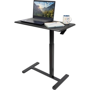 image:imageMountIt Overbed Table with Wheels Adjustable Height Bedside Table for Hospital amp Home Over the Bed Laptop Desk Rolling Hospital Bed Table for Eating Working or Recovery Black