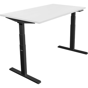 image:imageMountIt Ultimate Dual Motor Electric Standing Desk with 48 Tabletop  Black Frame White Tabletop