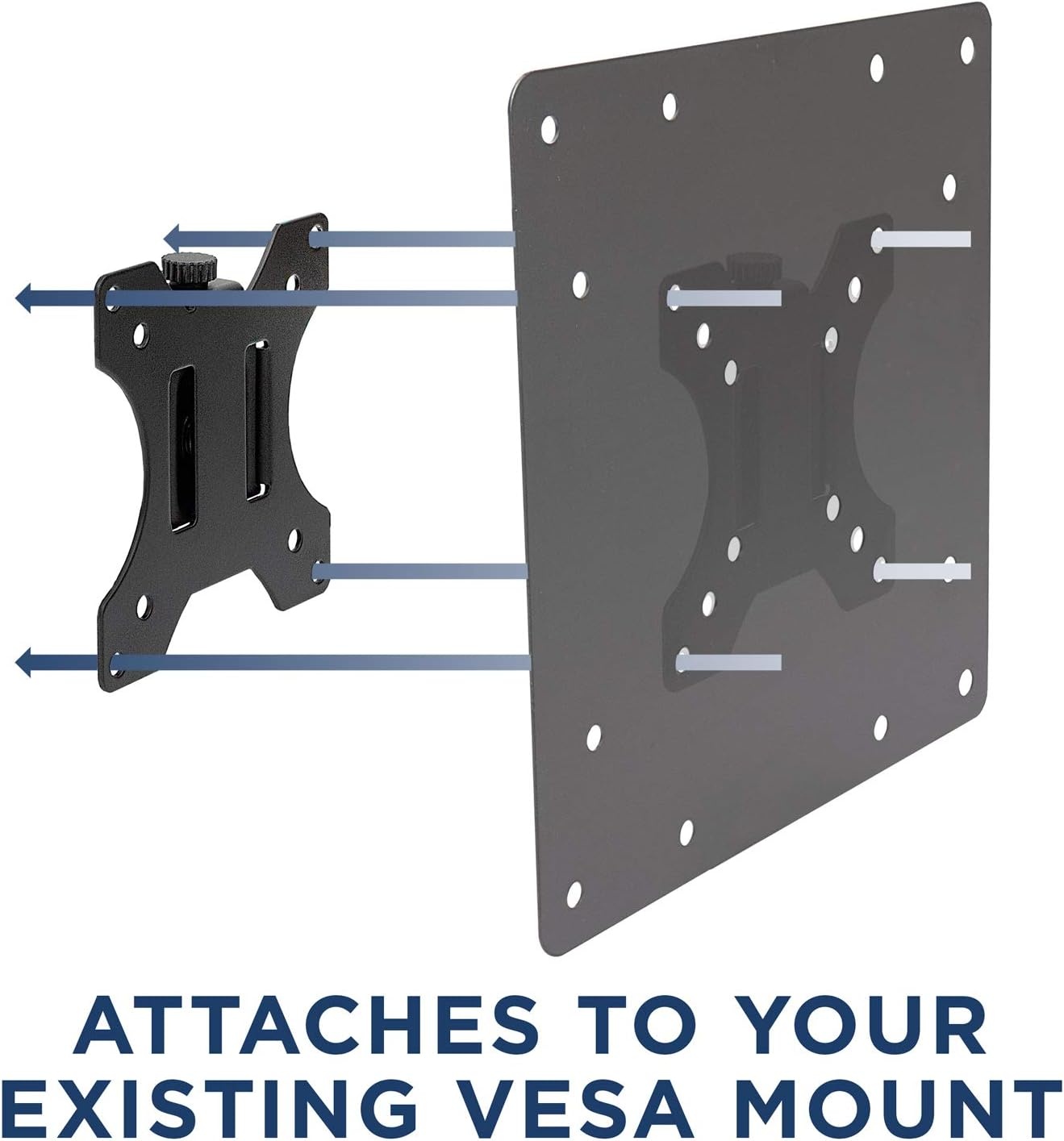 image:imageMountIt VESA Mount Adapter Plate Monitor and TV Mount Extender Conversion Kit Allows 75x75 100x100 to Fit Up to 200x200 and 200x100 mm Patterns HeavyGauge Steel Hardware Included