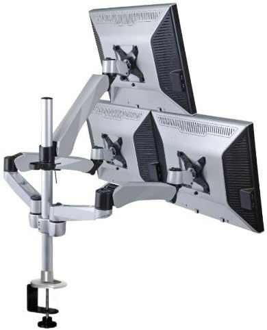 image:imageMountit Height Adjustable Three Monitor Desk Mount Spring Arm Quick ReleaseMount MI55116