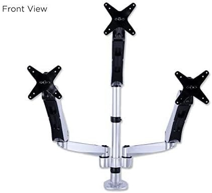 image:imageMountit Height Adjustable Three Monitor Desk Mount Spring Arm Quick ReleaseMount MI55116