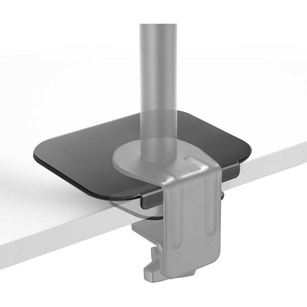 image:imageMountIt Monitor Mount Reinforcement Plate Steel Desk Protector for Glass and Thin Tabletops Compatible with CClamp and Grommet Mounts AntiSkid EVA Pads Supports MultiMonitor Setups