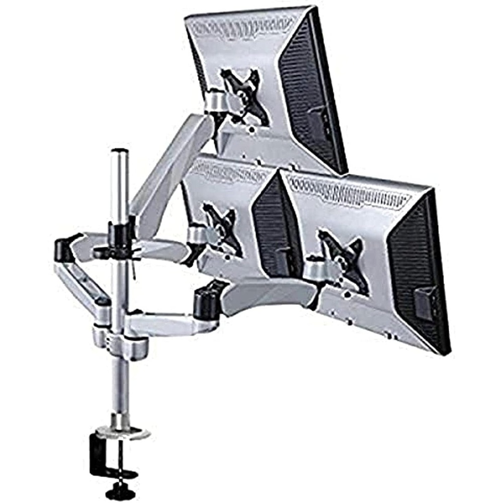 image:imageMountit Height Adjustable Three Monitor Desk Mount Spring Arm Quick ReleaseMount MI55116