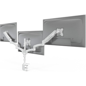 image:imageMountIt Triple Monitor Mount Desk Stand 3 Monitor Desk Mount with Gas Spring Arms Fits 1332 Inch Screens up to 176 lbs per Arm VESA 75x75 amp 100x100 ClampOn Installation BlackWhite