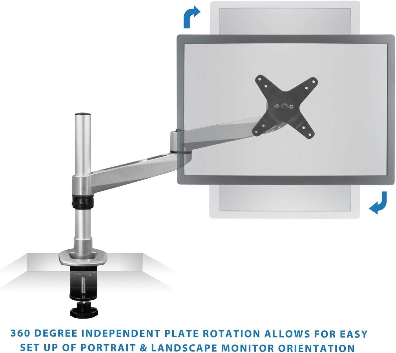 image:imageMountIt Articulating Single Arm Computer Monitor Desk Mount for 24Inch Monitors MI33116