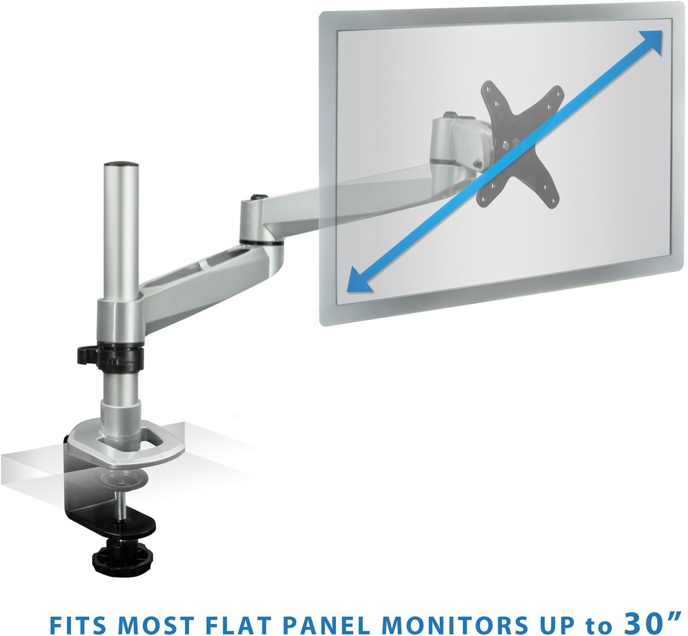 image:imageMountIt Articulating Single Arm Computer Monitor Desk Mount for 24Inch Monitors MI33116