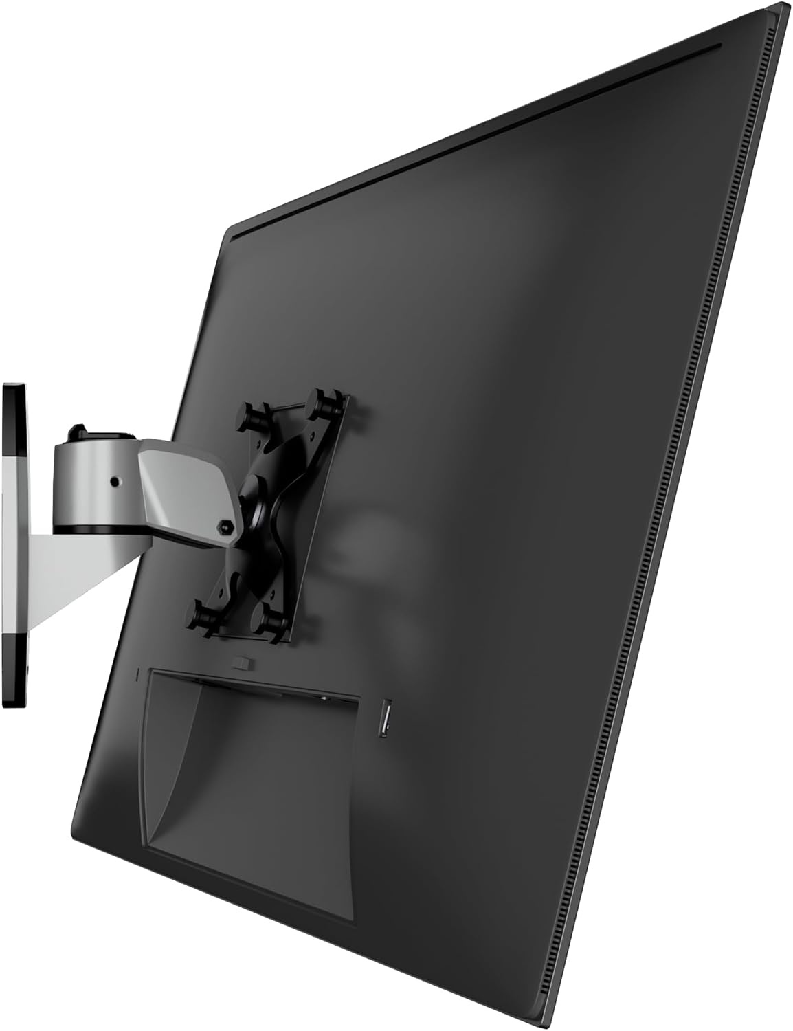 image:imageMountIt CLiX Series Single Monitor Wall Mount Compact Articulating Arm TAACompliant Fits 1334 Screens up to 30 lbs VESA 75 100 Aluminum SpaceSaving LowProfile Design QuickConnect Silver