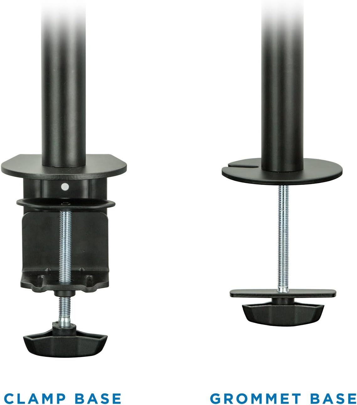 image:imageMountIt Dual Monitor Mount Double Monitor Desk Stand Arm Two Articulating Arms Fit 2 Screens 17 19 20 21 22 24 27 Inch Computer VESA 75 100 Compatible Displays CClamp Base