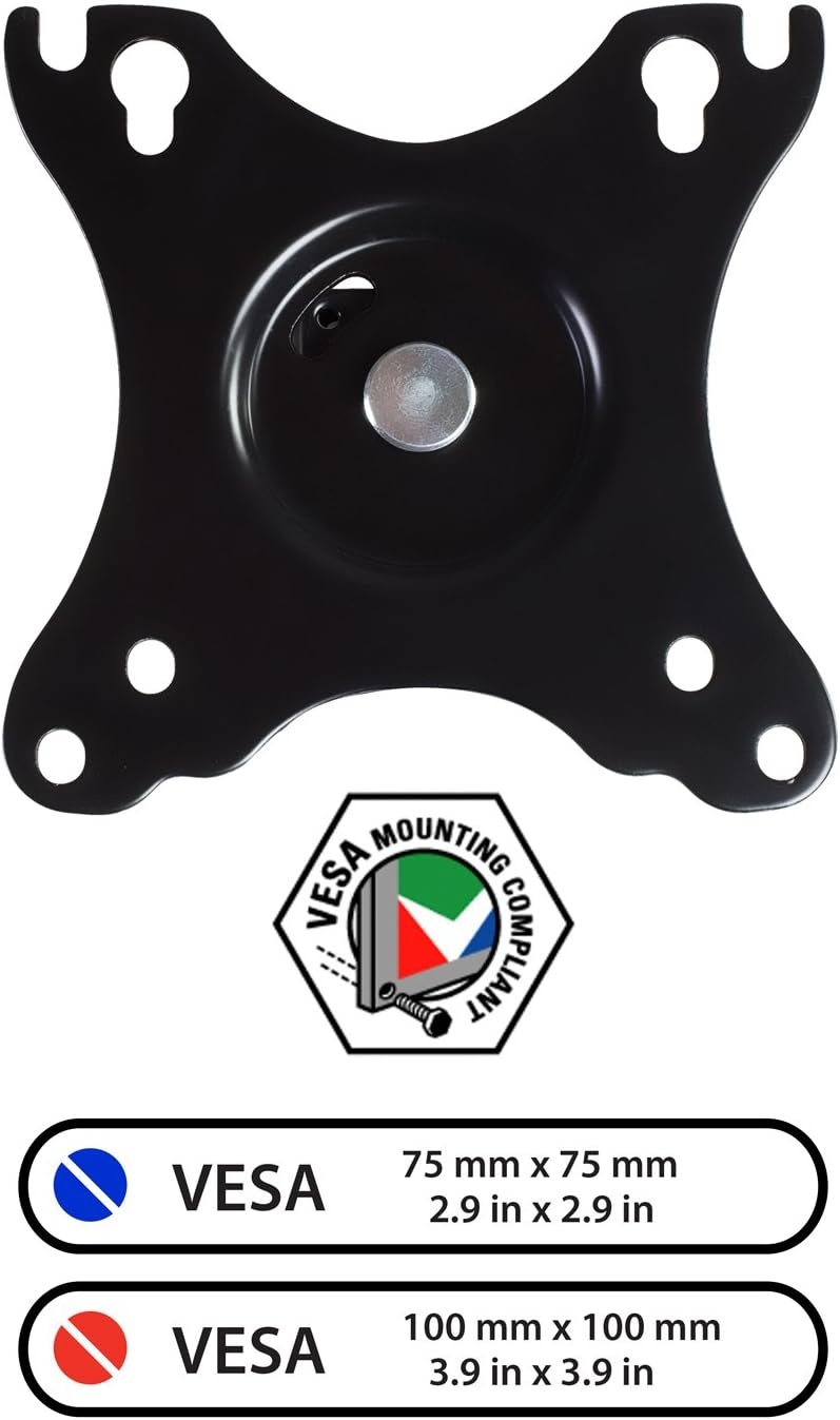 image:imageMountIt Dual Monitor Wall Mount 2 Monitor Wall Mount Arms Full Motion Height Adjustable Computer Monitor Wall Mounting Bracket with Two Articulating Arms for up to 27 Screens 75 100 mm VESA