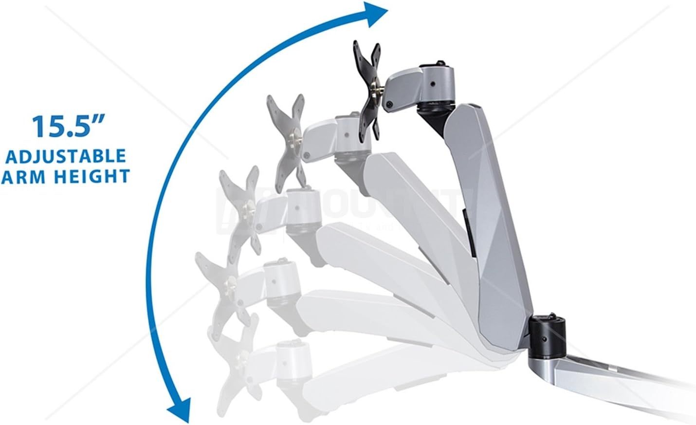 image:imageMountIt Expandable Two Monitor Computer Desk Mount Spring Arm Quick Release MI45116