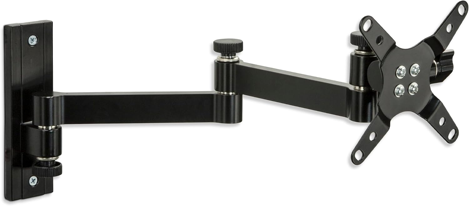 image:imageMountIt Full Motion Computer Monitor Wall Mount Adjustable Arm for Home Office Gaming Workstations Fits 1932 Screens VESA 75x75 amp 100x100 Tilt Swivel Rotate 33 lb Single Stud Install
