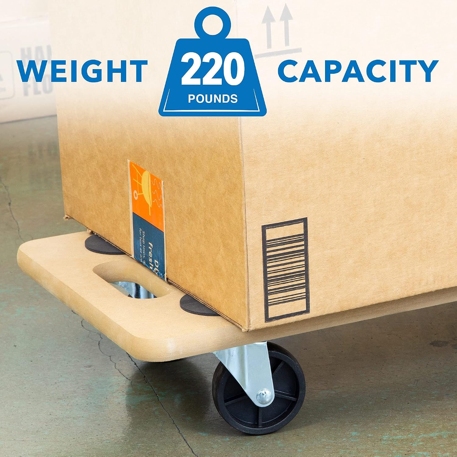 image:imageMountIt Furniture Dolly for Easy Moving 220 lbs Capacity Ideal for Pianos Couches Fridges Smooth Gliding on Carpet amp Hardwood No Assembly Needed 2 Pack1 unit