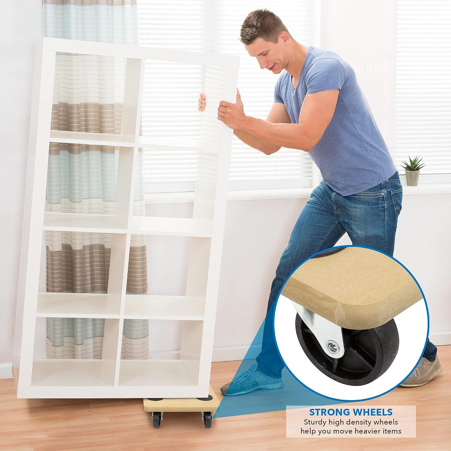 image:imageMountIt Furniture Dolly for Easy Moving 220 lbs Capacity Ideal for Pianos Couches Fridges Smooth Gliding on Carpet amp Hardwood No Assembly Needed 2 Pack2 Unit