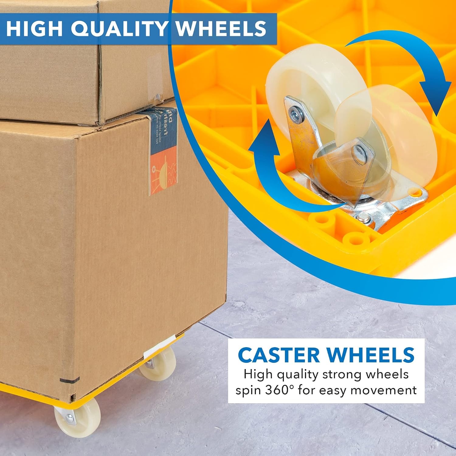 image:imageMountIt Furniture Dolly with Wheels 220 Lbs Capacity Portable Connectable Small Flat Platform Dolly for Moving Pianos Couches Boxes and Appliances FloorFriendly Rolling Cart1 Unit