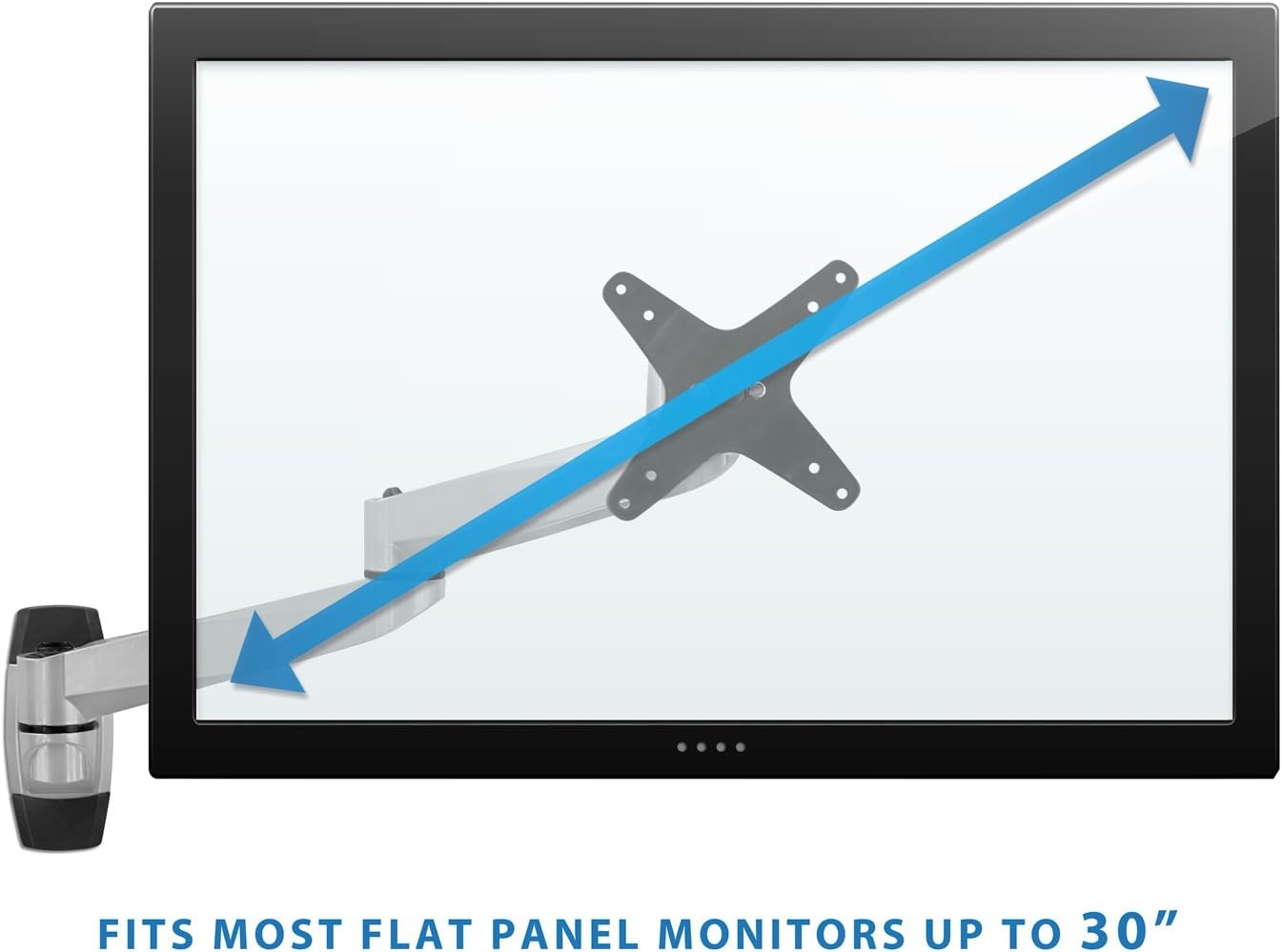 image:imageMountIt MI33114 Articulating Full Motion Monitor Wall Mount