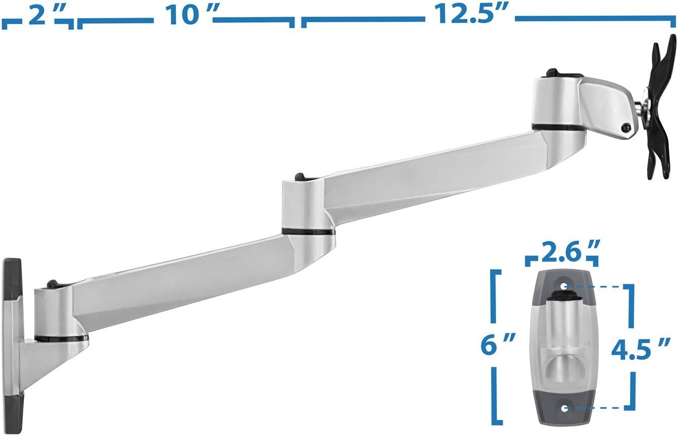 image:imageMountIt MI33114 Articulating Full Motion Monitor Wall Mount