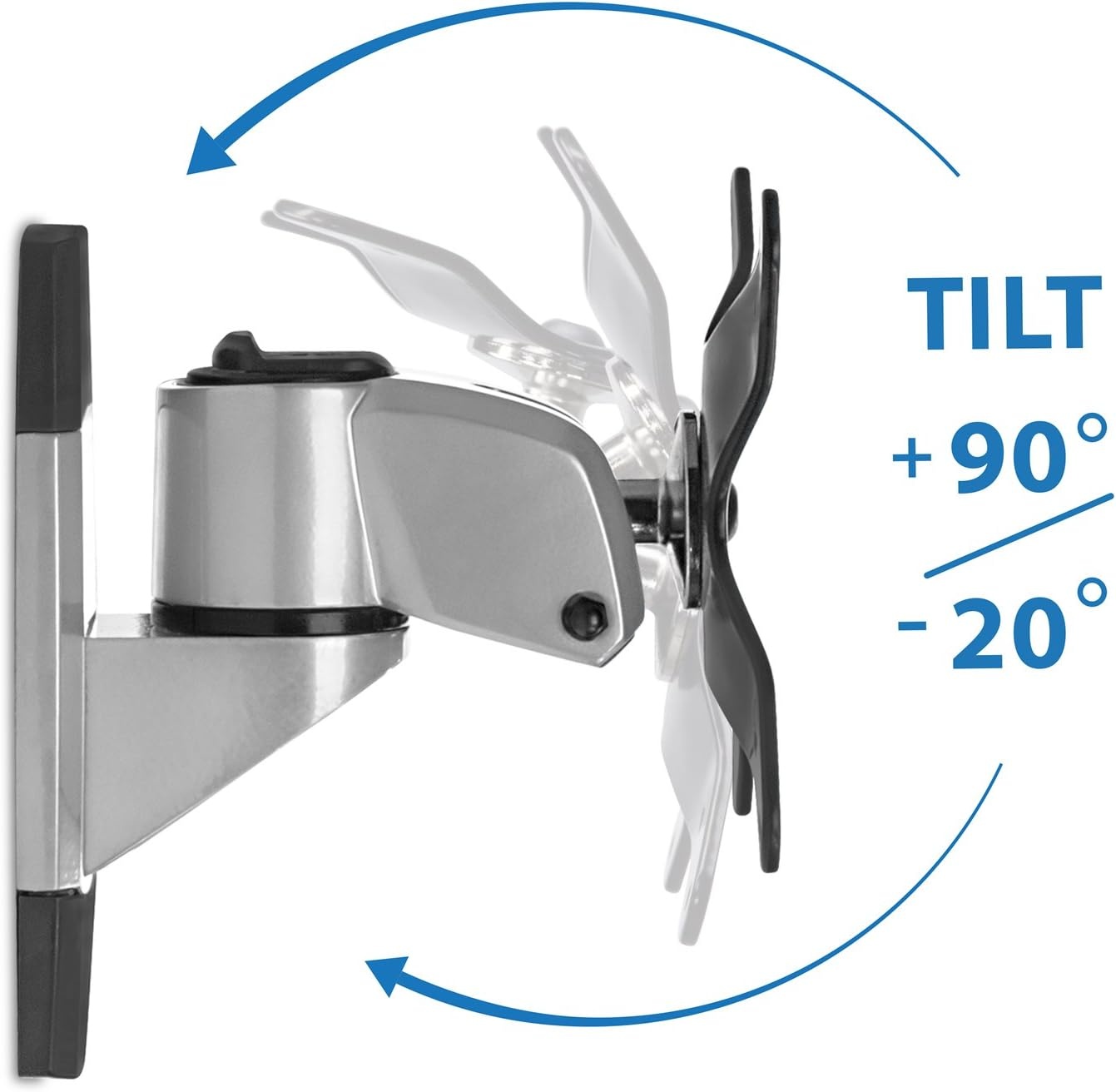 image:imageMountIt Premium Monitor Wall Mount Arm QuickRelease Modular Mounting Bracket for VESA 75 and 100 mm Pattern