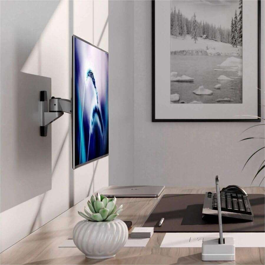 image:imageMountIt Premium Monitor Wall Mount Arm QuickRelease Modular Mounting Bracket for VESA 75 and 100 mm Pattern