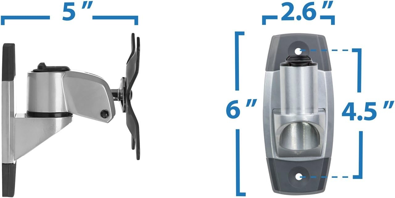 image:imageMountIt Premium Monitor Wall Mount Arm QuickRelease Modular Mounting Bracket for VESA 75 and 100 mm Pattern