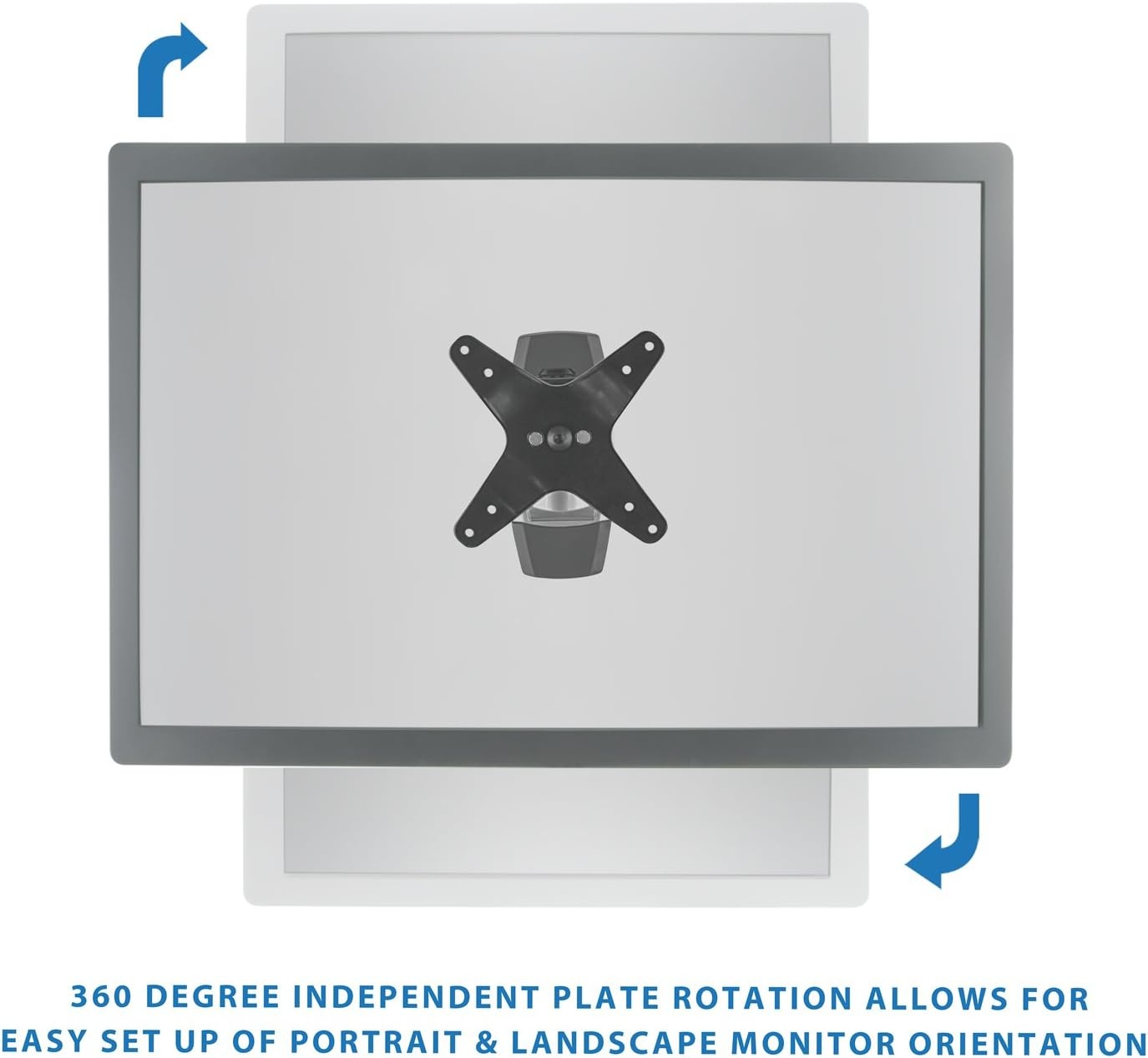 image:imageMountIt Premium Monitor Wall Mount Arm QuickRelease Modular Mounting Bracket for VESA 75 and 100 mm Pattern