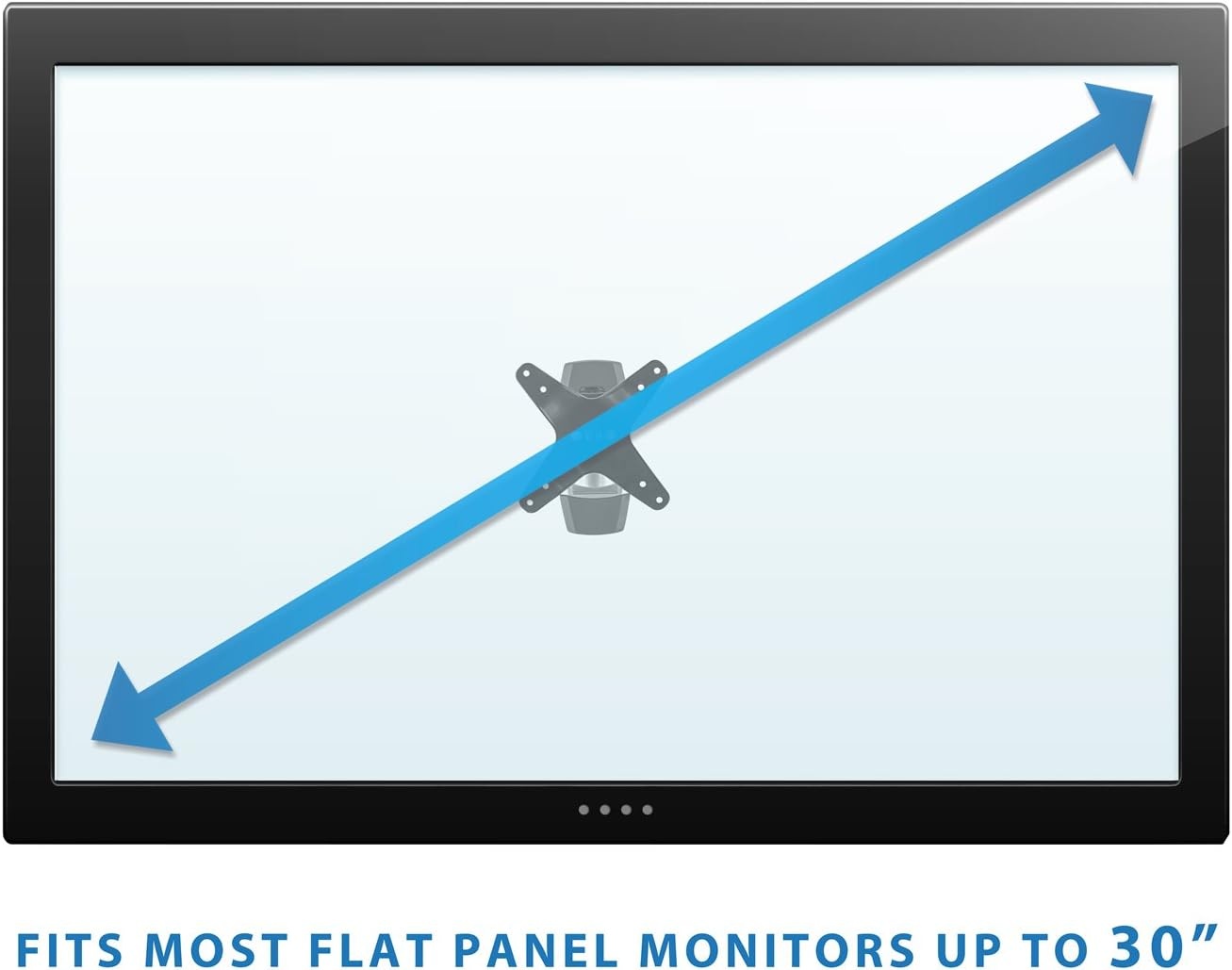 image:imageMountIt Premium Monitor Wall Mount Arm QuickRelease Modular Mounting Bracket for VESA 75 and 100 mm Pattern