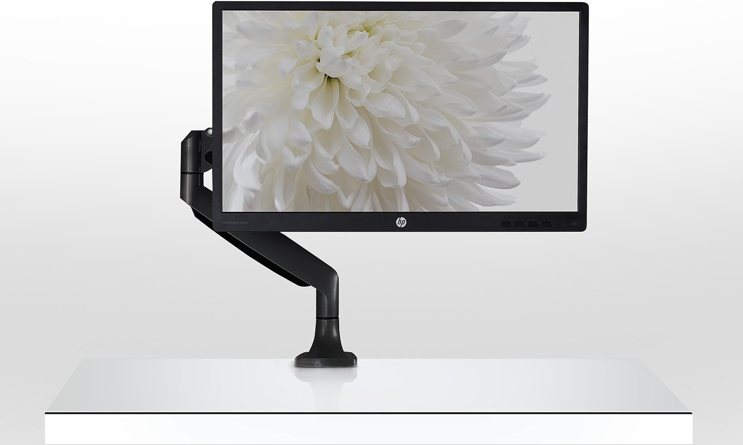 image:imageMountIt Single Monitor Arm Desk Mount with Gas Spring Height Adjustable Monitor Stand for 1332 Inch Screens up to 20 lbs VESA 75x75 amp 100x100 CClamp amp Grommet SitStand Desk CompatibleBlack