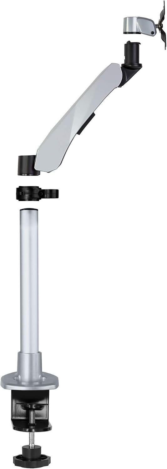 image:imageMountIt Single Monitor Desk Mount With Gas Spring Arm Clamp Base Modular Design For Future Expansion Premium Aluminum Cast
