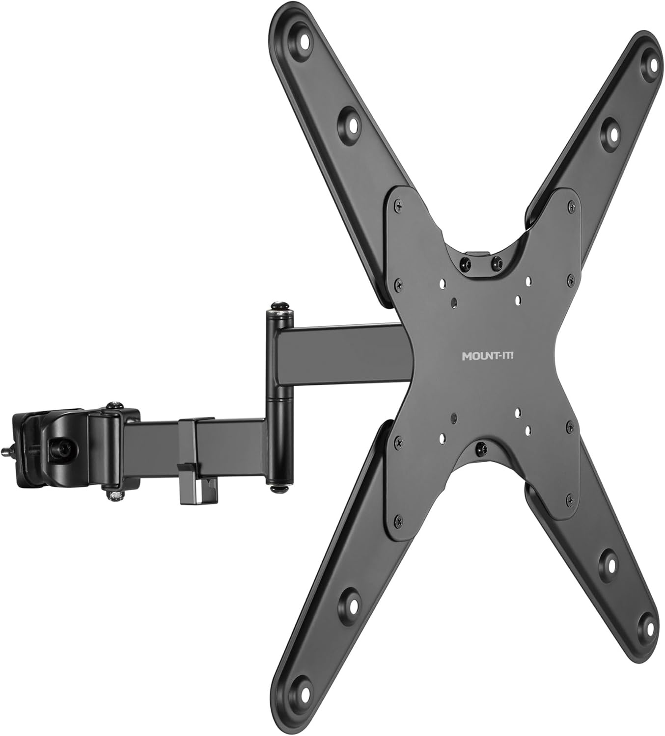 image:imageMountIt Universal Full Motion Steel Pole Mount with Articulating Arm and Removable VESA Plate for 17 to 32 Inch Monitors amp TVs VESA 75x75 amp 100x100 Compatible Black MI39132 55