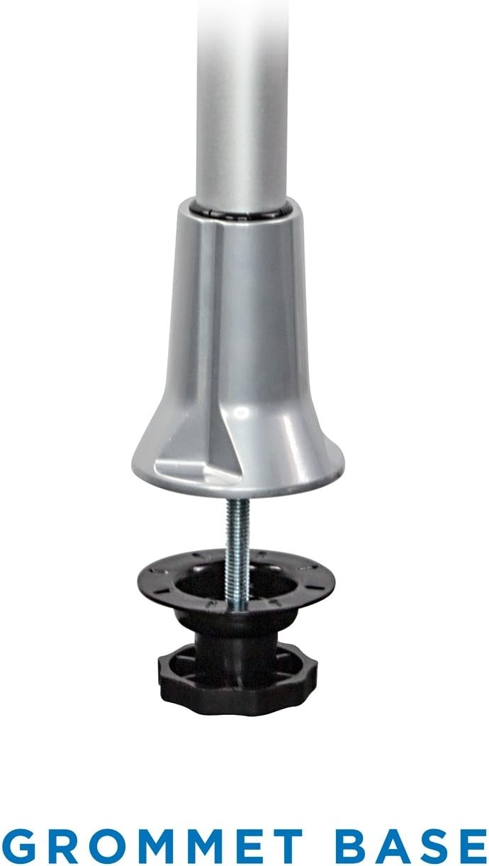 image:imageMountit Height Adjustable Full Motion Two Monitor Computer Desk Mount Spring Arm Quick Release with Grommet Base MI45111Silver