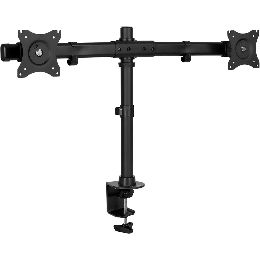 image:imageMountIt Dual Monitor Mount Double Monitor Desk Stand Arm Fits 2 Computer Screens 17 19 20 21 22 24 27 Inch Two VESA 75 100 Compatible Displays CClamp and Grommet Bases Included