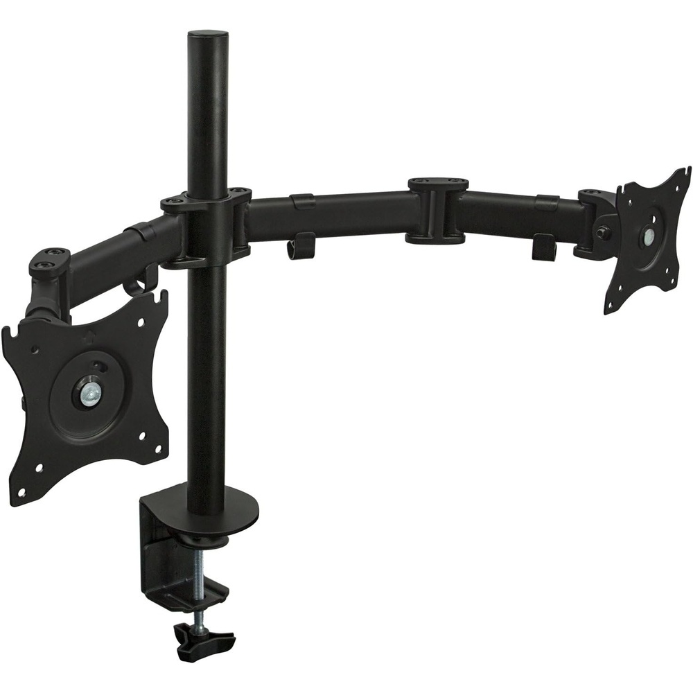 image:imageMountIt Dual Monitor Mount Double Monitor Desk Stand Arm Two Articulating Arms Fit 2 Screens 17 19 20 21 22 24 27 Inch Computer VESA 75 100 Compatible Displays CClamp Base