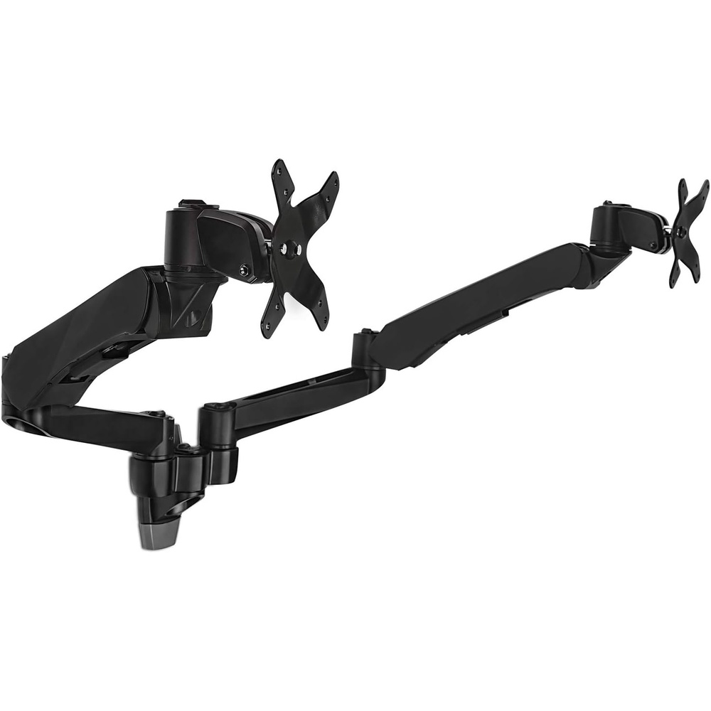 image:imageMountIt Premium Modular Dual Monitor Wall Mount Arms VESA Wall Mount Full Motion Gas Spring Arm Fits 17 19 215 24 27 32 Inch Computer Screens with 75 100 VESA Patterns Black