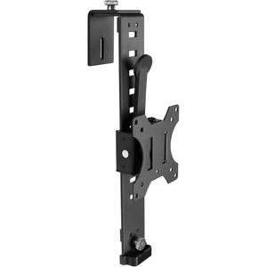 image:imageMountIt Black Office Cubicle Monitor Mount Bracket VESA Hanger Attachment Adjustable Clamp for 17 to 32 inch Screen Hook Supports up to 176 lbs