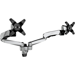image:imageMountIt CLiX Dual Monitor Wall Mount Gas Spring Arms TAACompliant Monitor Wall Mounts for 2 Monitors 1332 up to 198 lbs Each VESA 75 100 Effortless Height Adjustable Premium Aluminum Silver