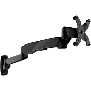 image:imageMountIt CLiX Series Single Monitor Wall Mount Gas Spring Arm TAACompliant Fits 1332 Screens up to 198 lbs VESA 75x75 100x100 Articulating Premium Aluminum SpaceSaving Design Black