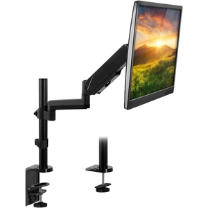 image:imageMountIt Single Monitor Arm Desk Mount with Gas Spring Height Adjustable Monitor Stand for 1332 Inch Screens up to 176 lbs VESA 75x75 amp 100x100 Clamp amp Grommet