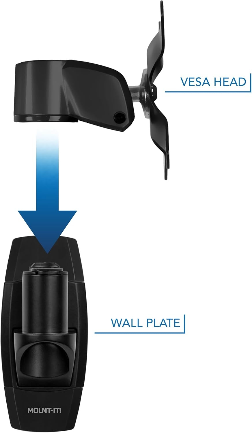 image:imageMountIt CLiX Series Single Monitor Wall Mount Compact Articulating Arm TAACompliant Fits 1334 Screens up to 30 lbs VESA 75 100 Aluminum SpaceSaving LowProfile Design QuickConnect Black