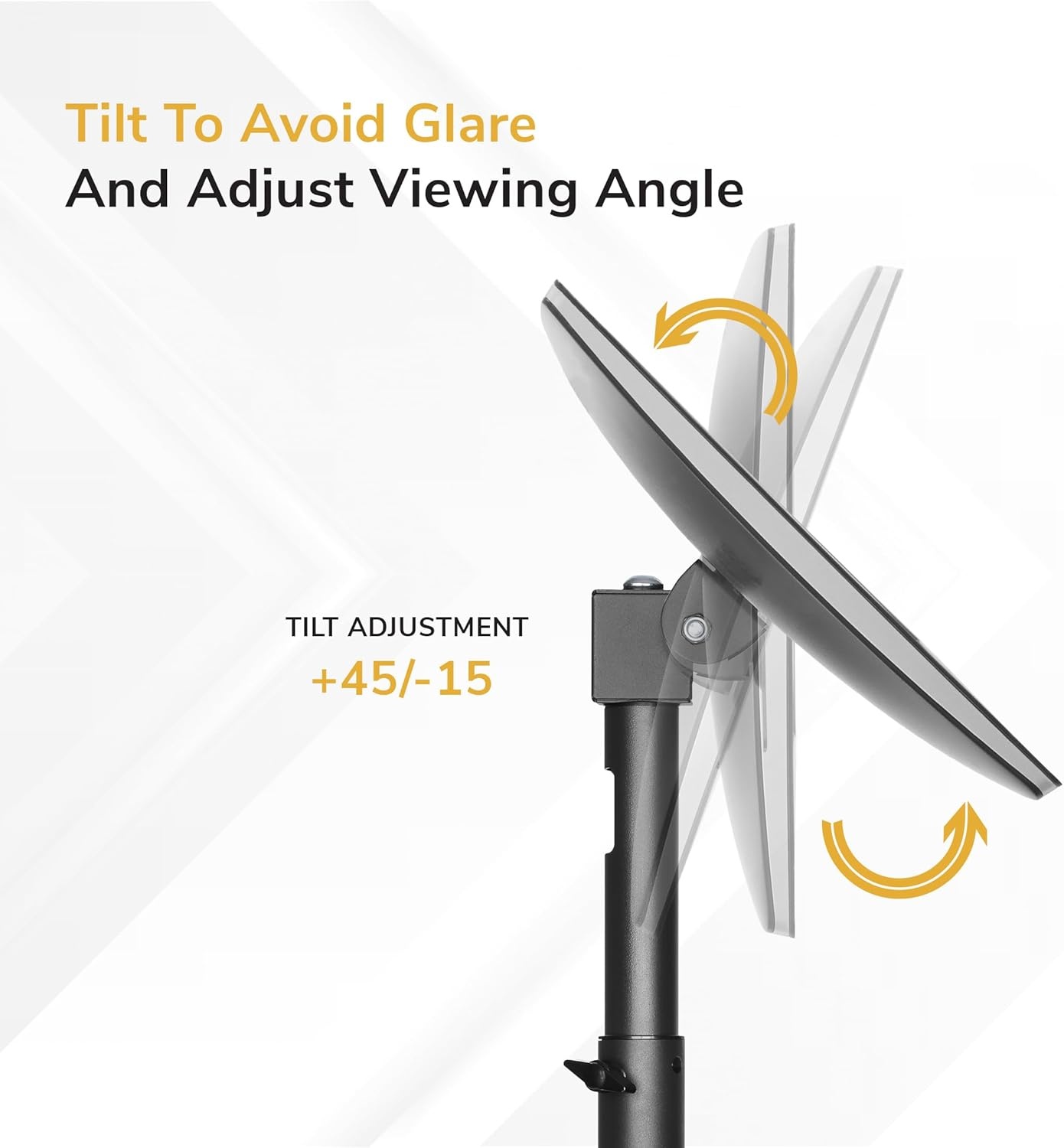 image:imageMountIt Fixed Height POS Monitor Mount 197 Monitor Pole Mount for Retail Checkout Counters and Point of Sale Systems BoltDown Base VESA 75x75 amp 100x100 Fits 1332 Monitors 33 lb Capacity20323 Inches