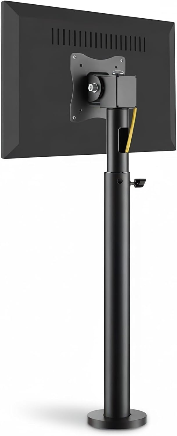image:imageMountIt Fixed Height POS Monitor Mount 197 Monitor Pole Mount for Retail Checkout Counters and Point of Sale Systems BoltDown Base VESA 75x75 amp 100x100 Fits 1332 Monitors 33 lb Capacity20323 Inches